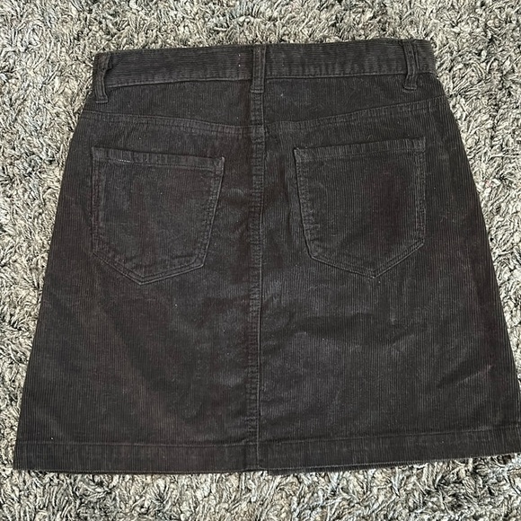 KENSIE JEANS CORDUROY BLACK SKIRT SIZE:2/26 - Picture 5 of 6